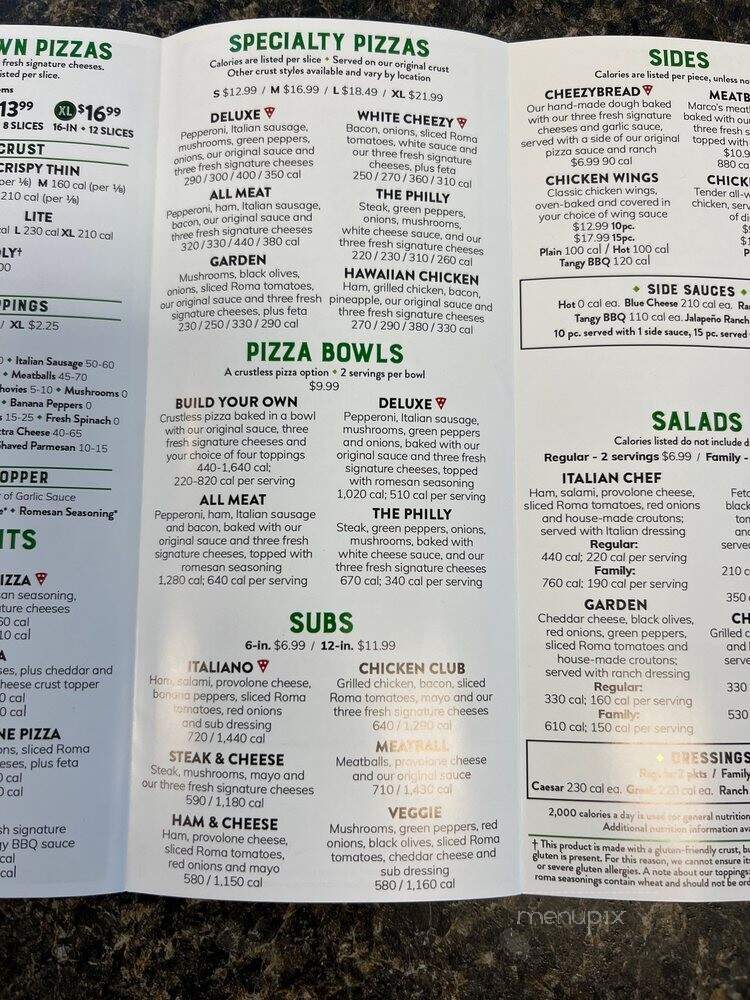 Marco's Pizza - Hampton, VA menu_pic