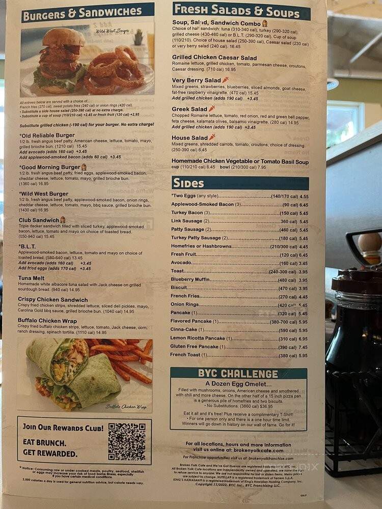 Broken Yolk Cafe - San Diego, CA menu_pic