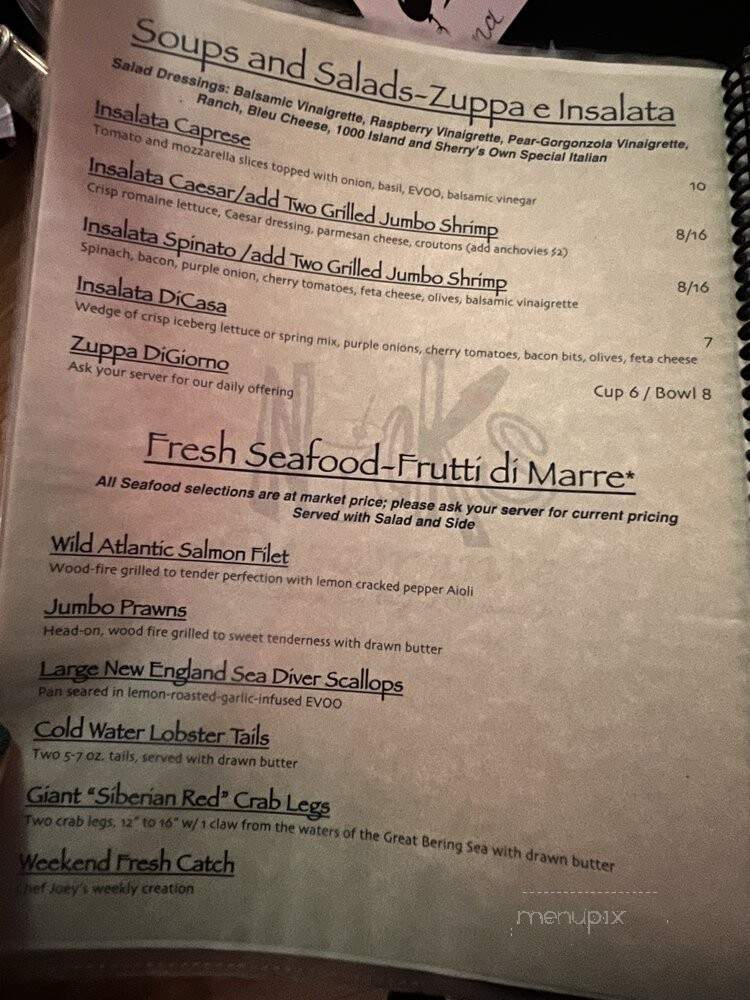 Nick's Ristorante - Huntsville, AL menu_pic