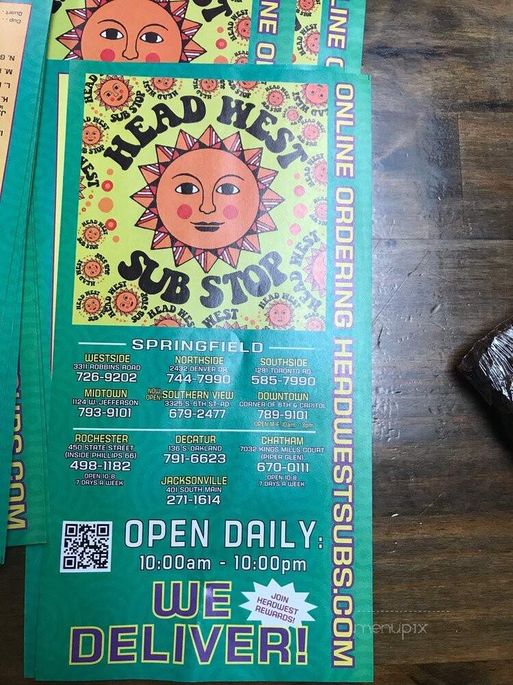 Head West - Springfield, IL menu_pic