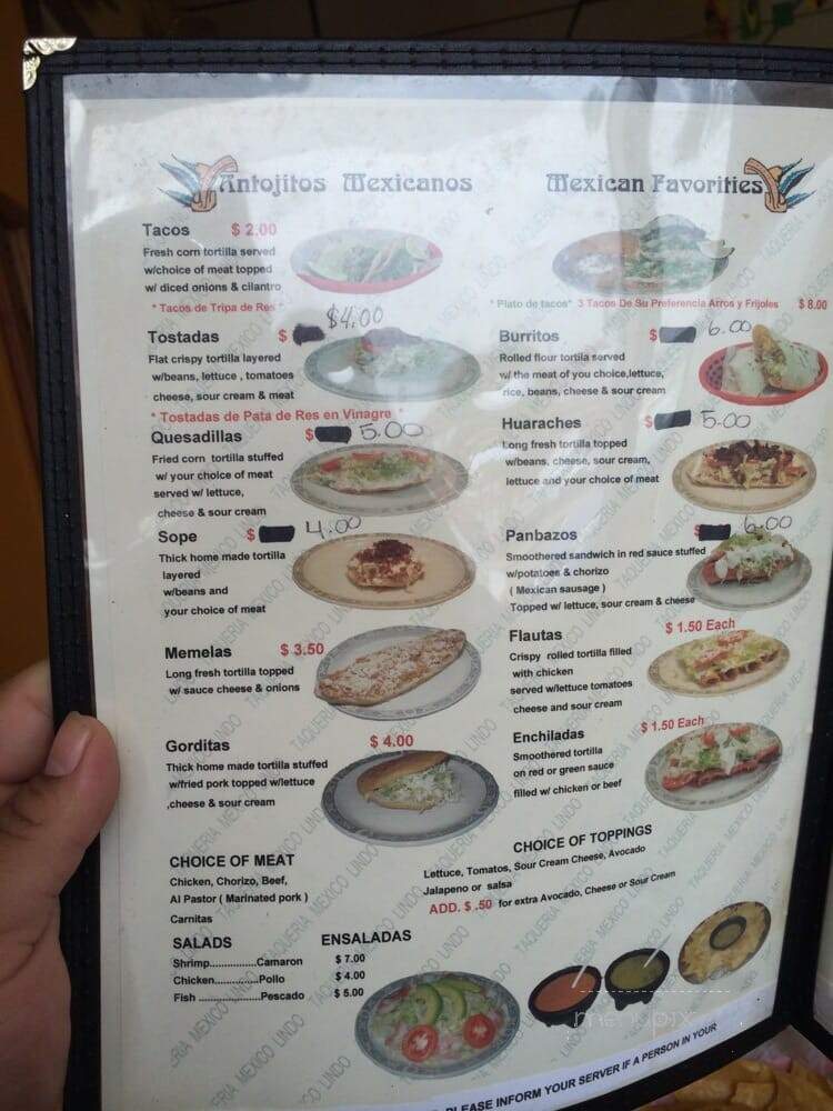 Taqueria Mexico Lindo - Lynn, MA menu_pic
