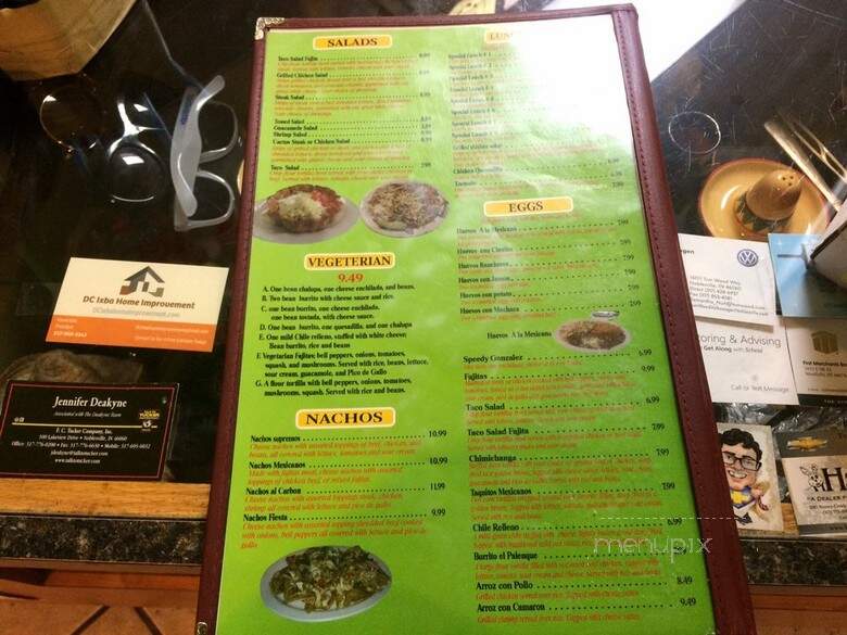 El Palenque - Noblesville, IN menu_pic
