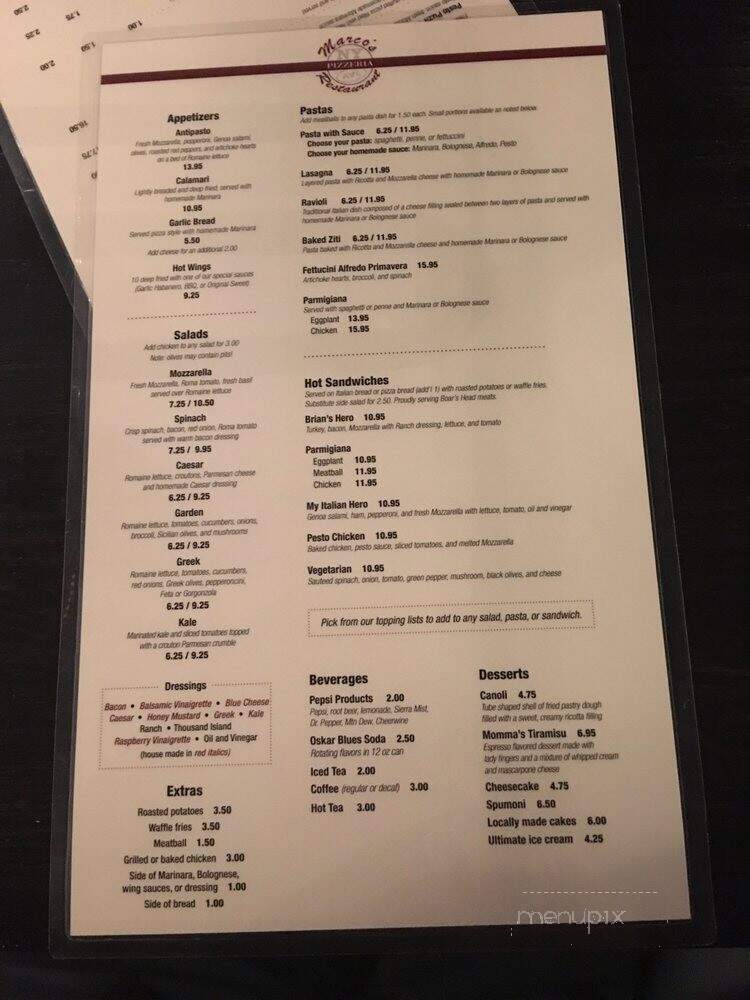 Marco's Pizza - Asheville, NC menu_pic