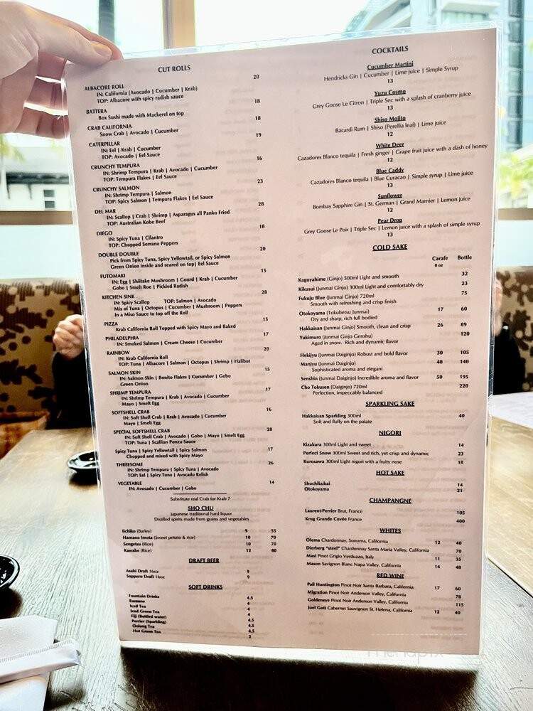 Hane - San Diego, CA menu_pic