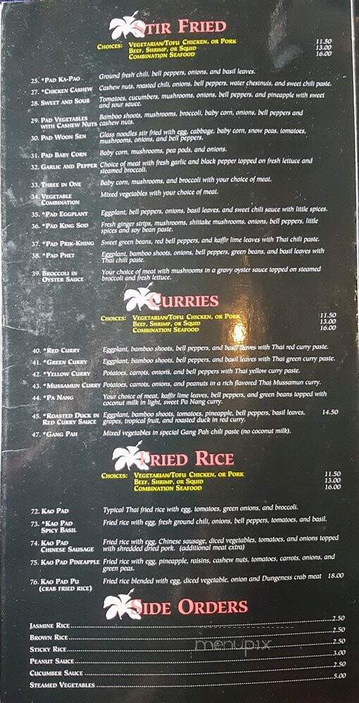 Cha'Ba Thai - Portland, OR menu_pic