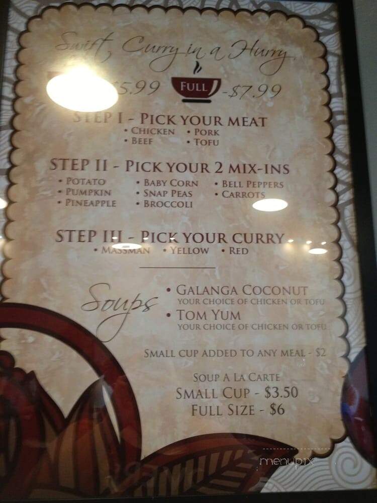 Thai Drift - Orem, UT menu_pic