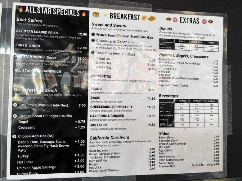 All Star Donuts - San Francisco, CA menu_pic