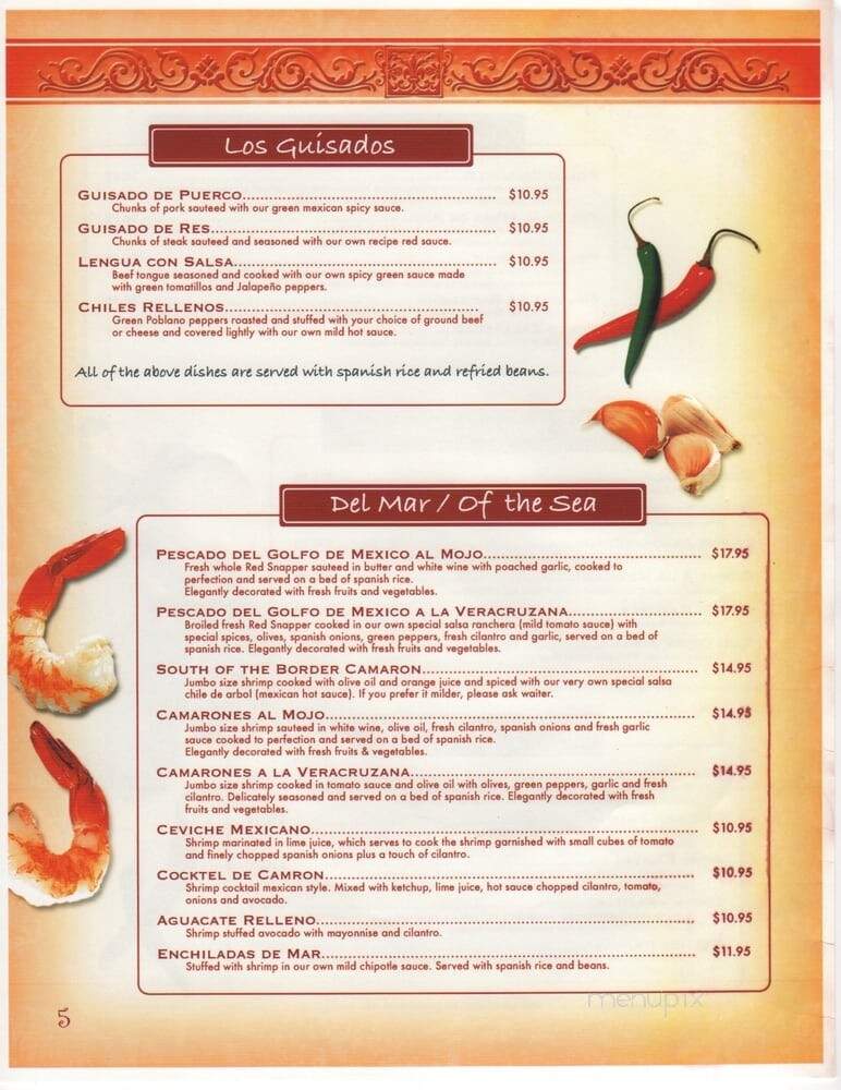 Ritos Mexican Restaurant - Aurora, IL menu_pic