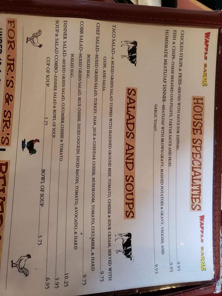 Waffle Barn - Folsom, CA menu_pic