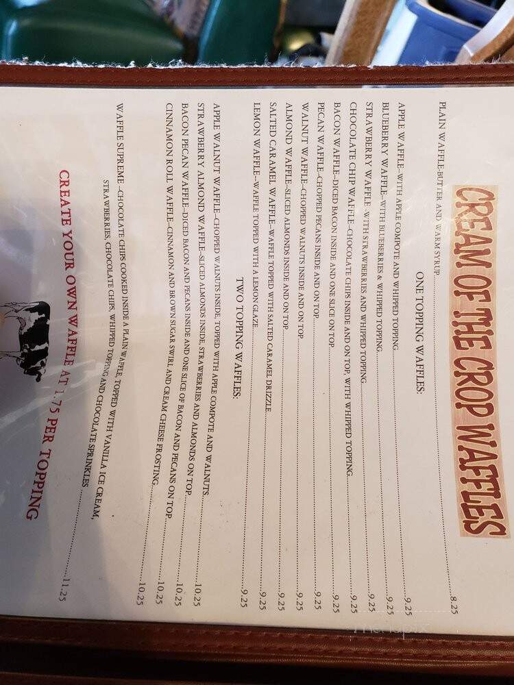 Waffle Barn - Folsom, CA menu_pic