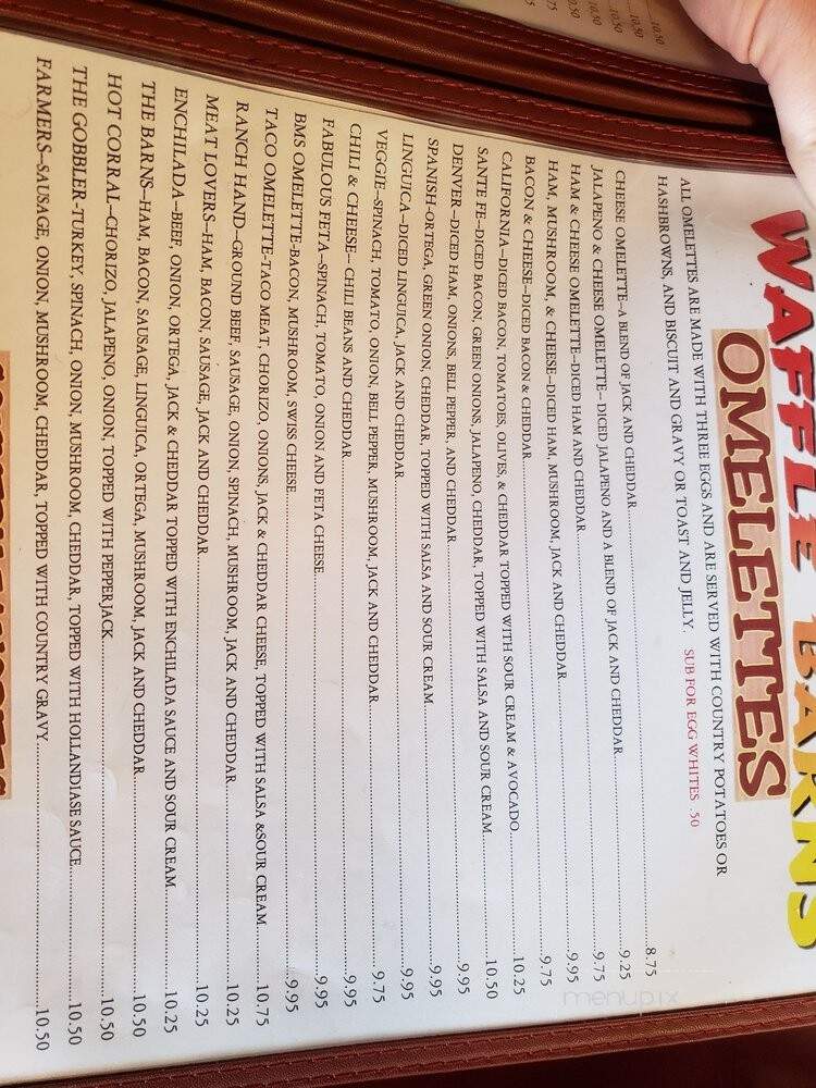 Waffle Barn - Folsom, CA menu_pic