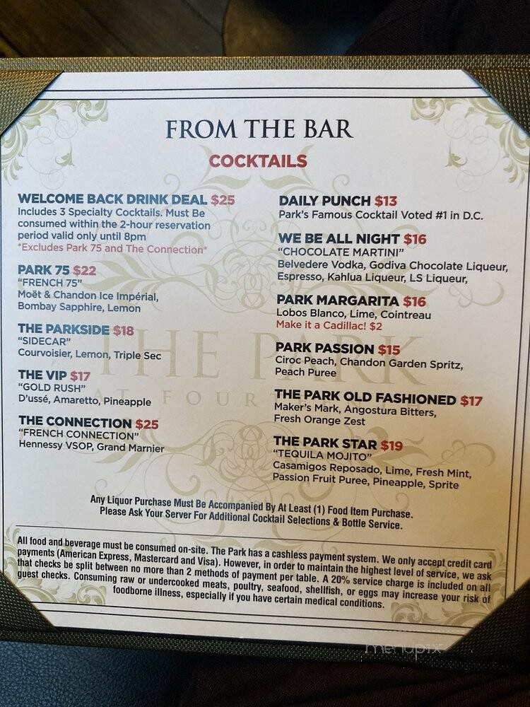 The Park at 14th - Washington, DC menu_pic