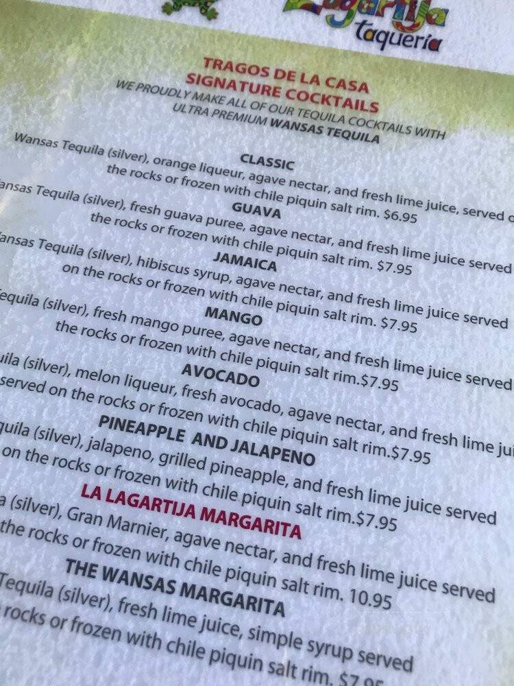 La Lagartija - Chicago, IL menu_pic