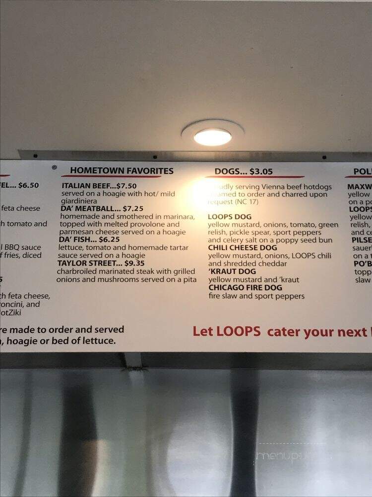 Loops - Columbus, OH menu_pic