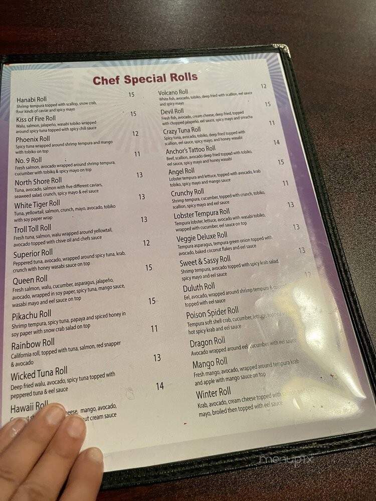 Hanabi Japanese Cuisine - Duluth, MN menu_pic