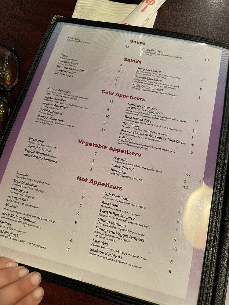 Hanabi Japanese Cuisine - Duluth, MN menu_pic