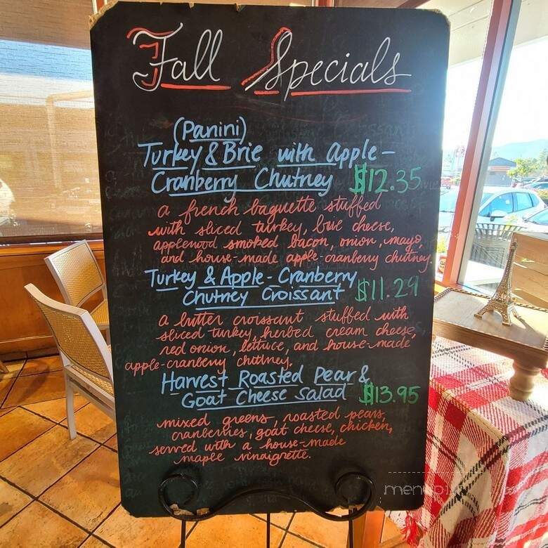 Champagne French Bakery - San Diego, CA menu_pic