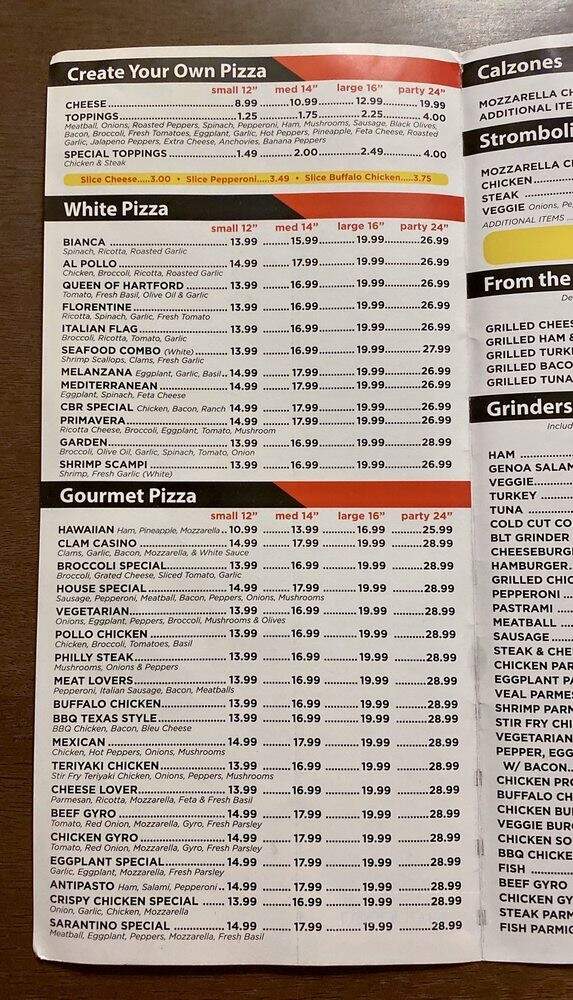 Sisson Avenue Pizza House - Hartford, CT menu_pic