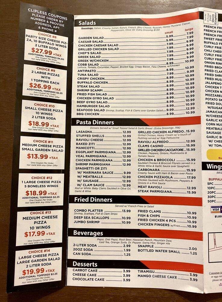 Sisson Avenue Pizza House - Hartford, CT menu_pic