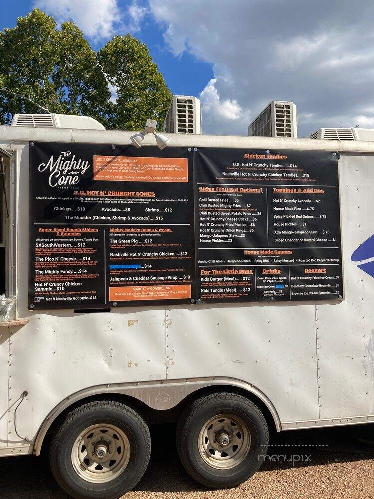 The Mighty Cone - Austin, TX menu_pic