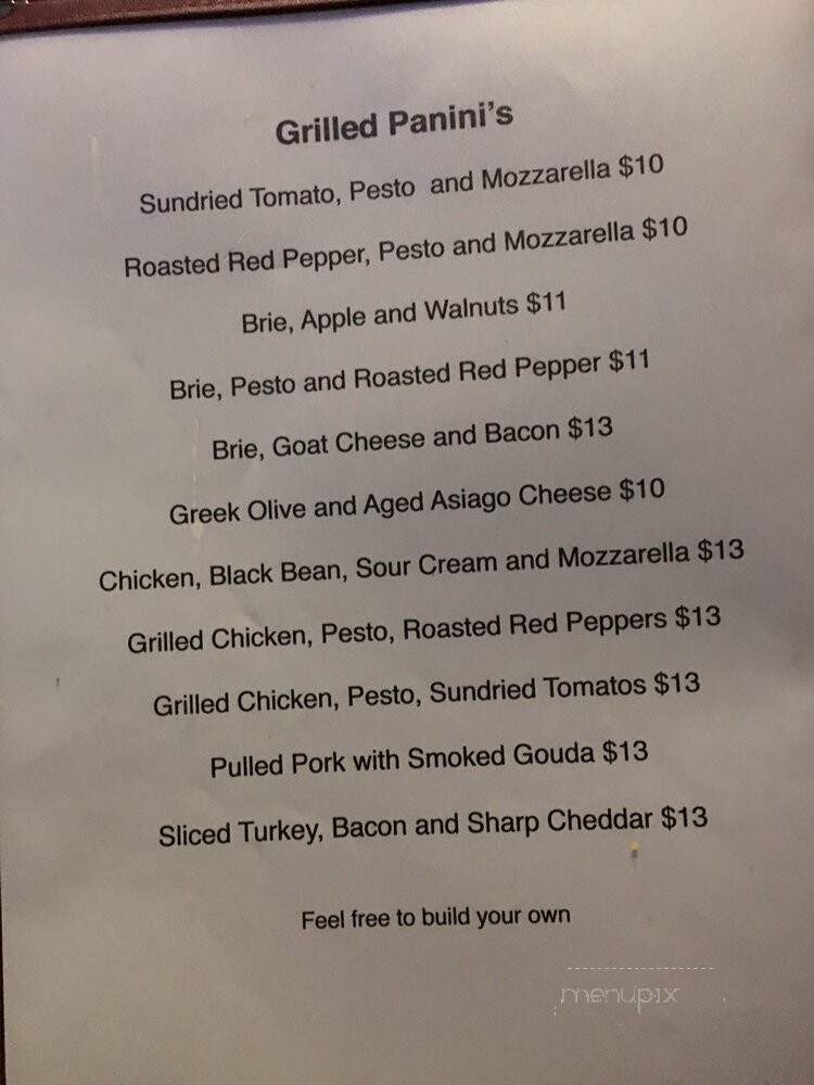 Chill Wine Bar - Beacon, NY menu_pic