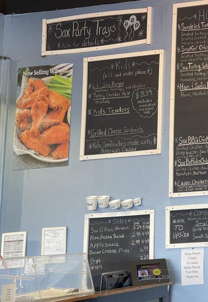 Sax Deli - Hendersonville, TN menu_pic