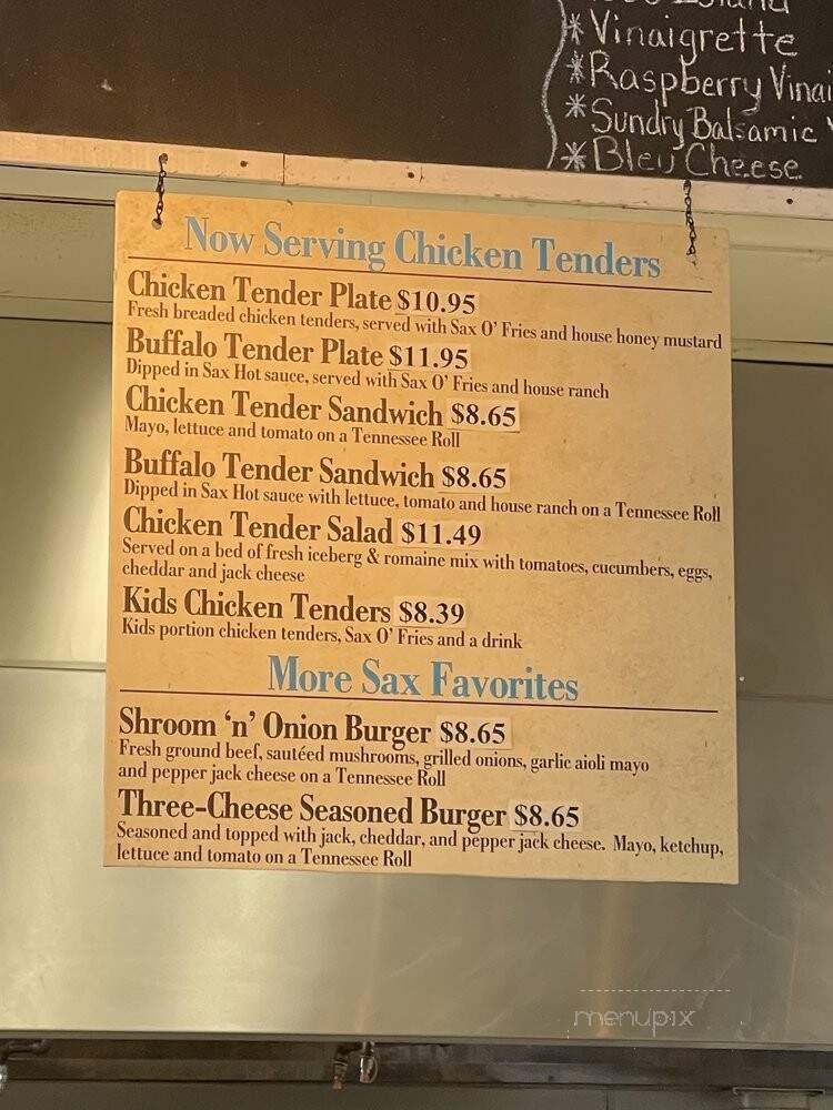 Sax Deli - Hendersonville, TN menu_pic