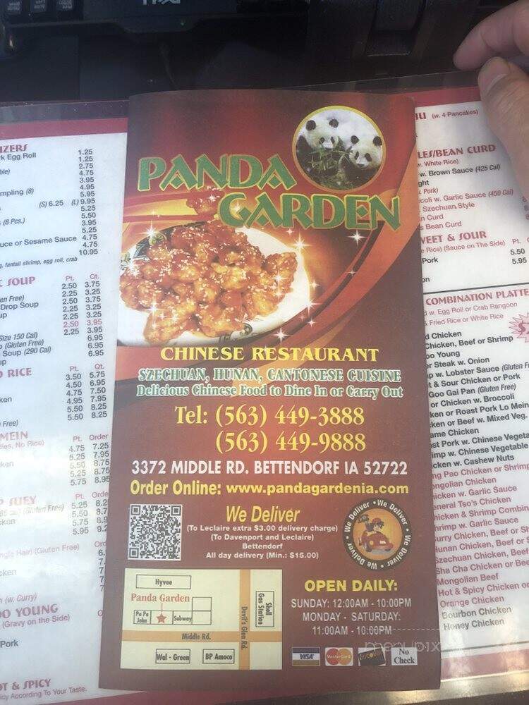 Panda Garden - Bettendorf, IA menu_pic