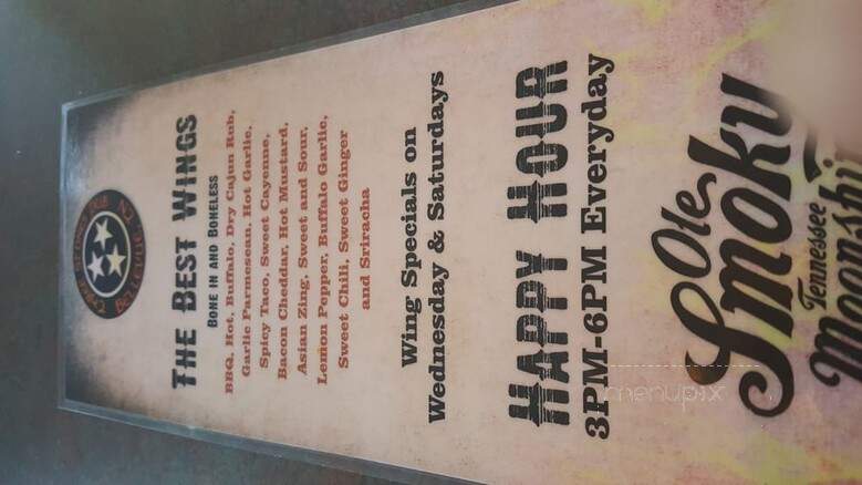 Three Stones Pub - Bellevue, TN menu_pic