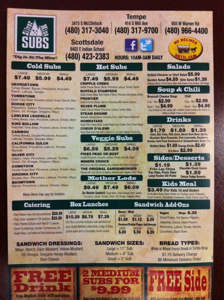 Silver Mine Subs - Scottsdale, AZ