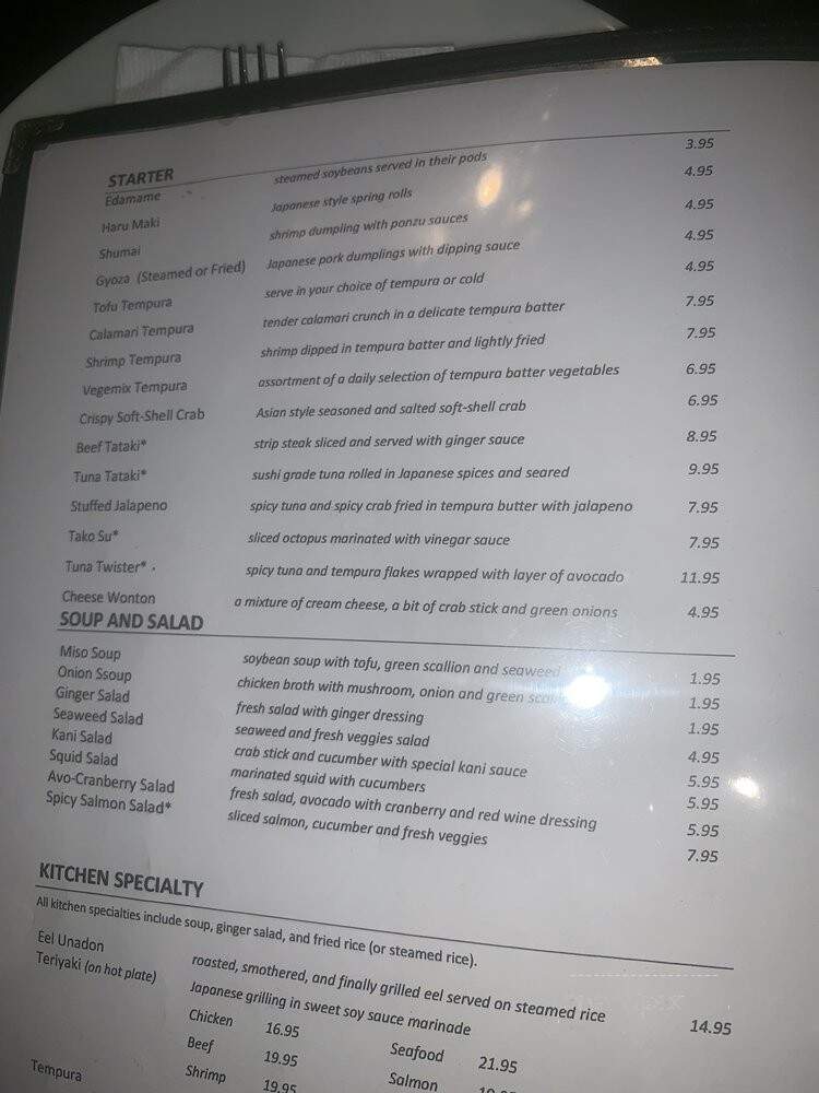 Osaka Japanese Restaurant - Mobile, AL menu_pic