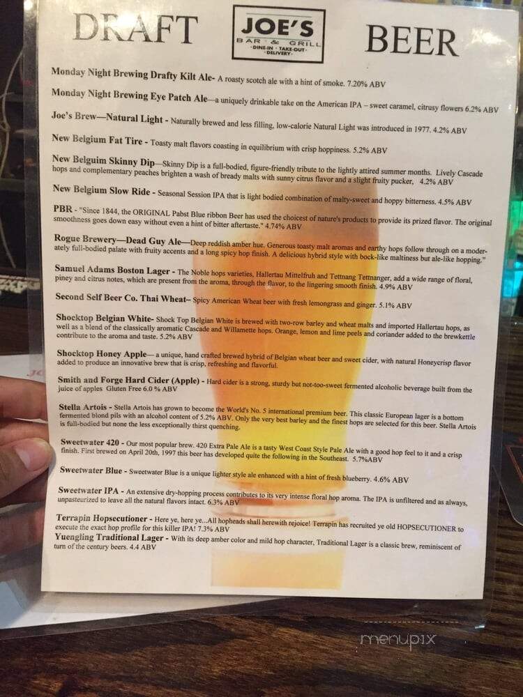 Joe's To Goes - Lilburn, GA menu_pic