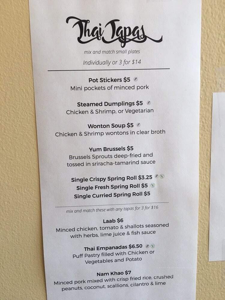 Esaan Thai Restaurant - York, PA menu_pic