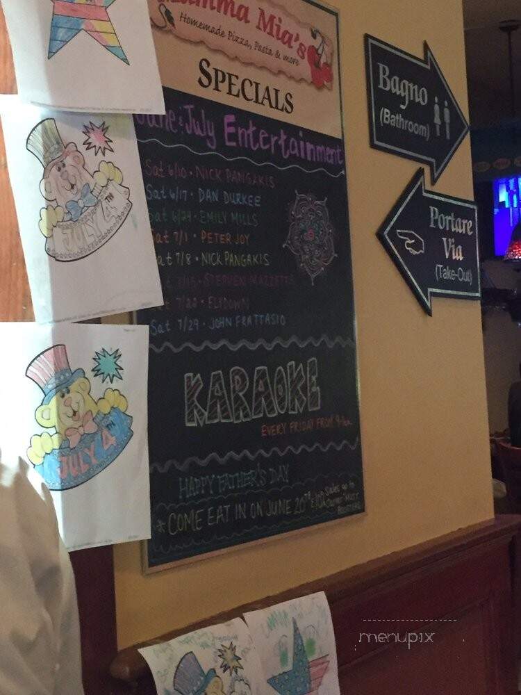 Mamma Mia's Restaurant - Carver, MA menu_pic