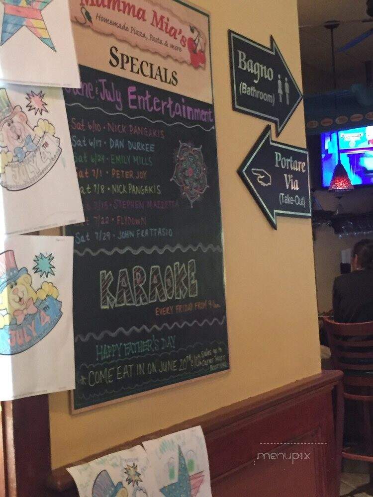 Mamma Mia's Restaurant - Carver, MA menu_pic