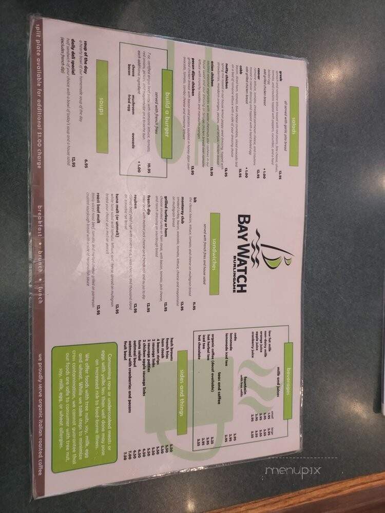 First Watch - Burlingame, CA menu_pic