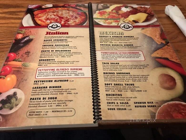 Harvey Hinklemeyer's Incorporated - Peru, IN menu_pic