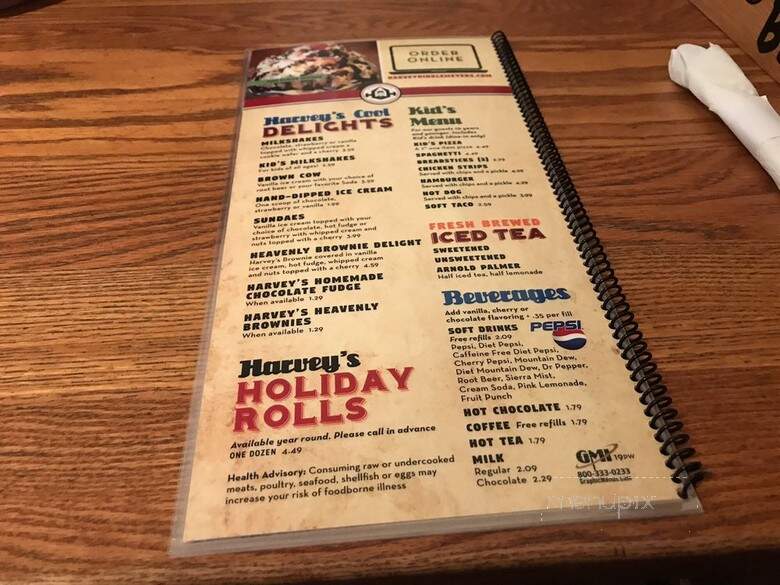 Harvey Hinklemeyer's Incorporated - Peru, IN menu_pic