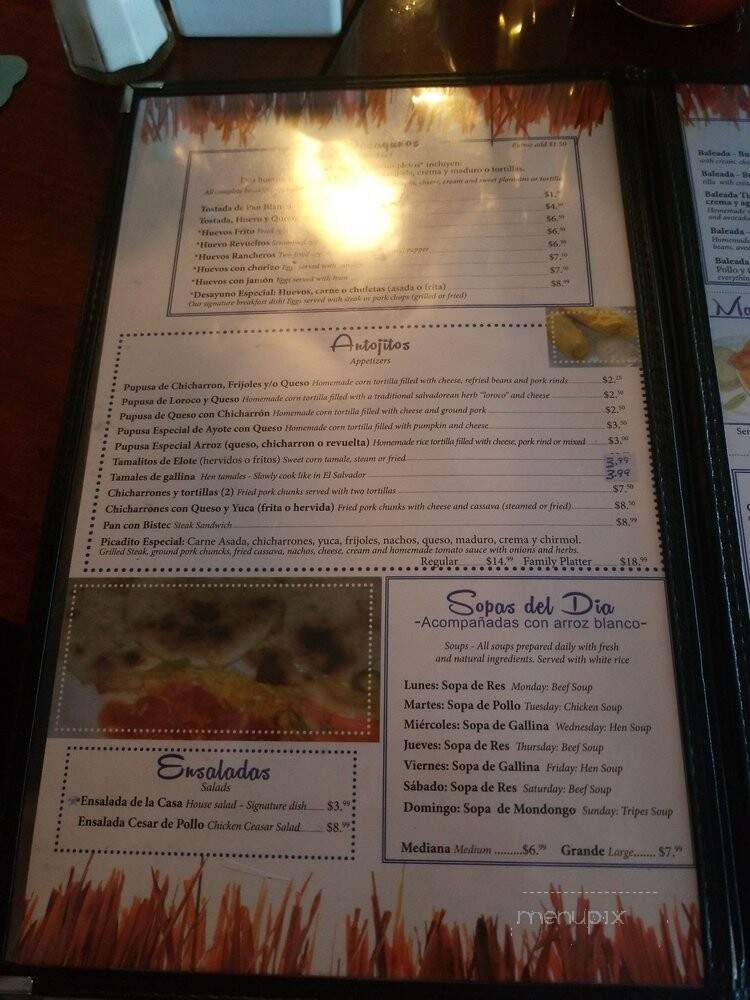 El Tipico Guanaco - Hollywood, FL menu_pic
