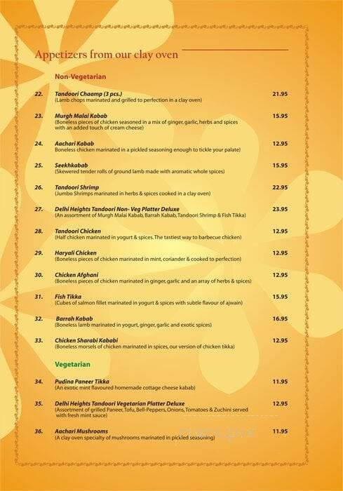 Delhi Heights - Jackson Heights, NY menu_pic