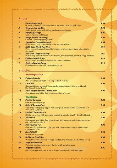 Delhi Heights - Jackson Heights, NY menu_pic