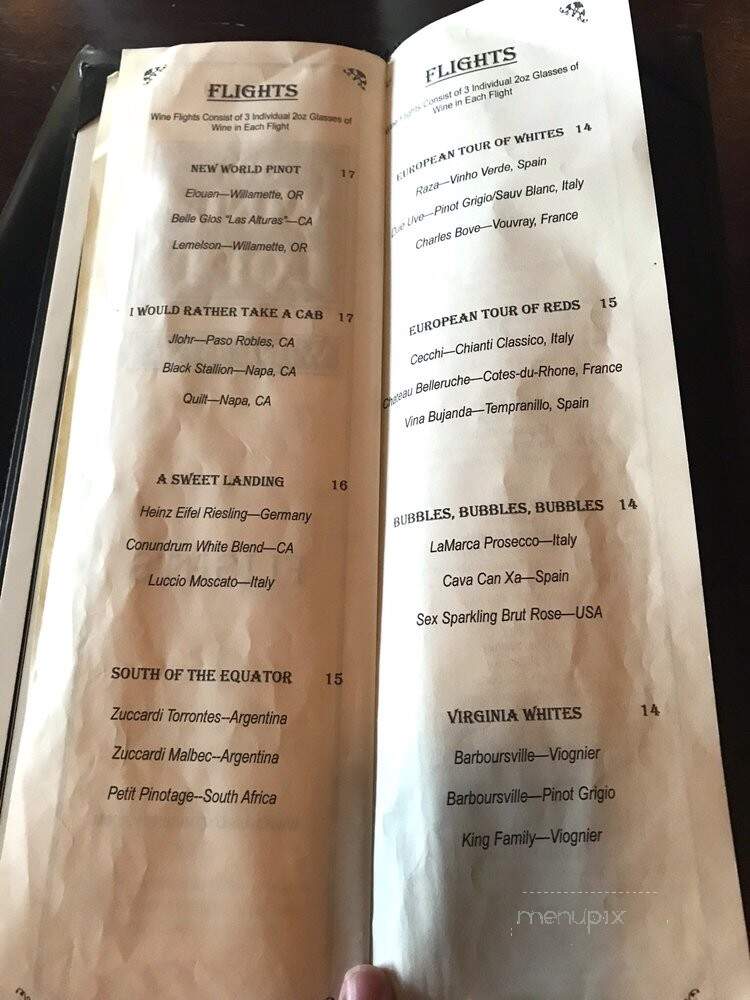Wine Loft - Glen Allen, VA menu_pic