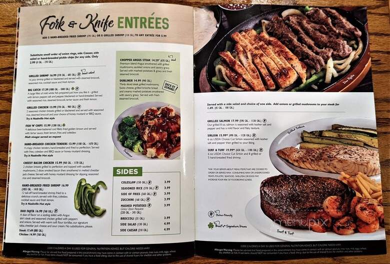 Beef O'Brady's - Marianna, FL menu_pic