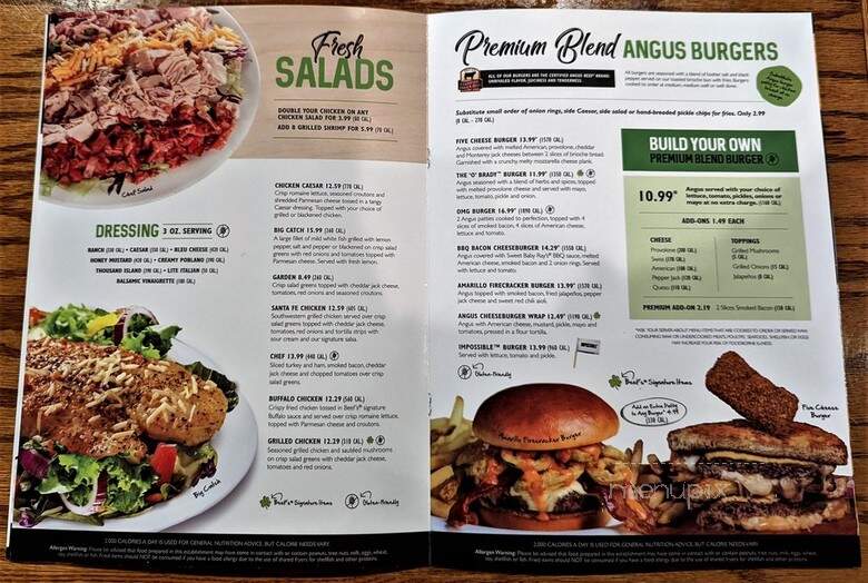 Beef O'Brady's - Marianna, FL menu_pic