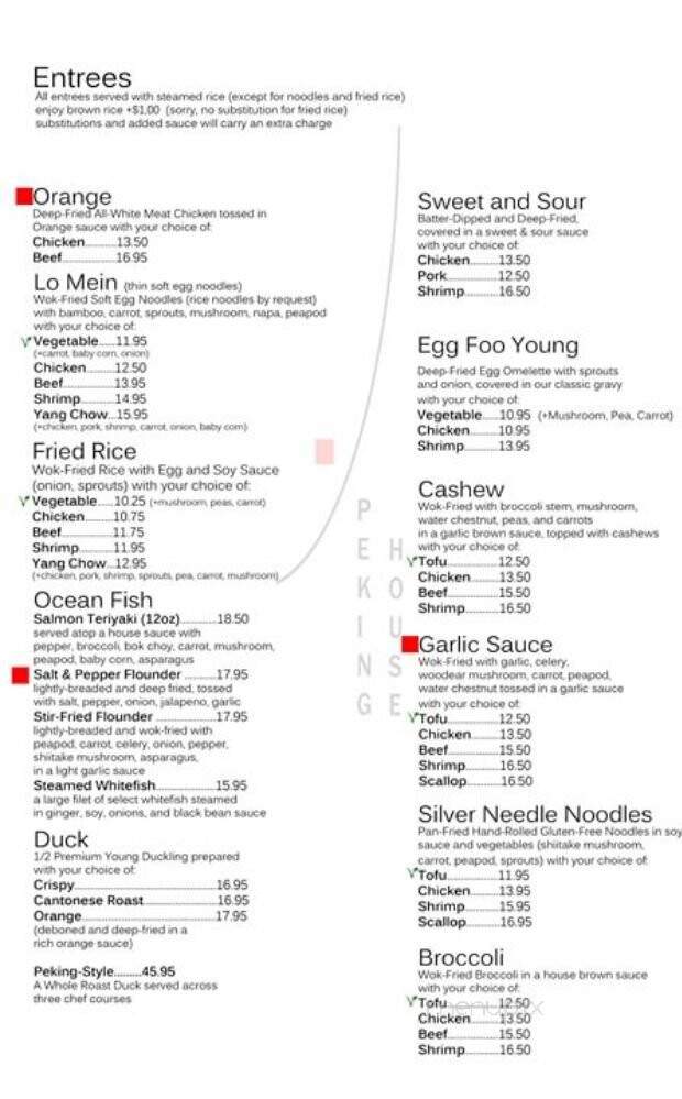 Peking House - Royal Oak, MI menu_pic