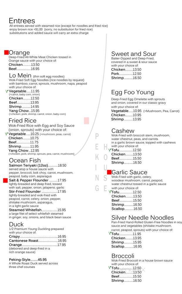 Peking House - Royal Oak, MI menu_pic