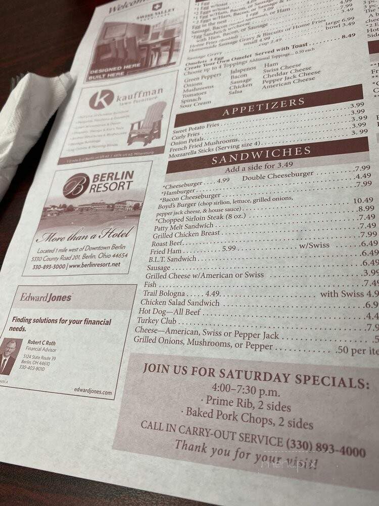 Boyd & Wurthmann - Berlin, OH menu_pic