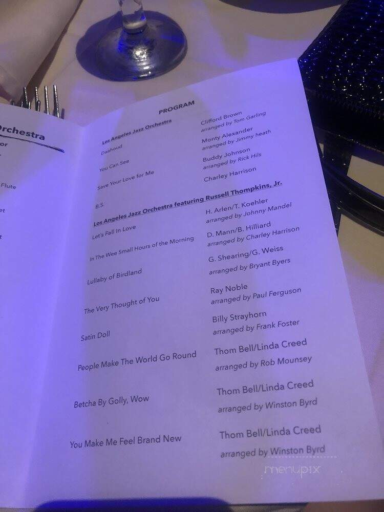 Catalina Bar & Grill - Hollywood, CA menu_pic
