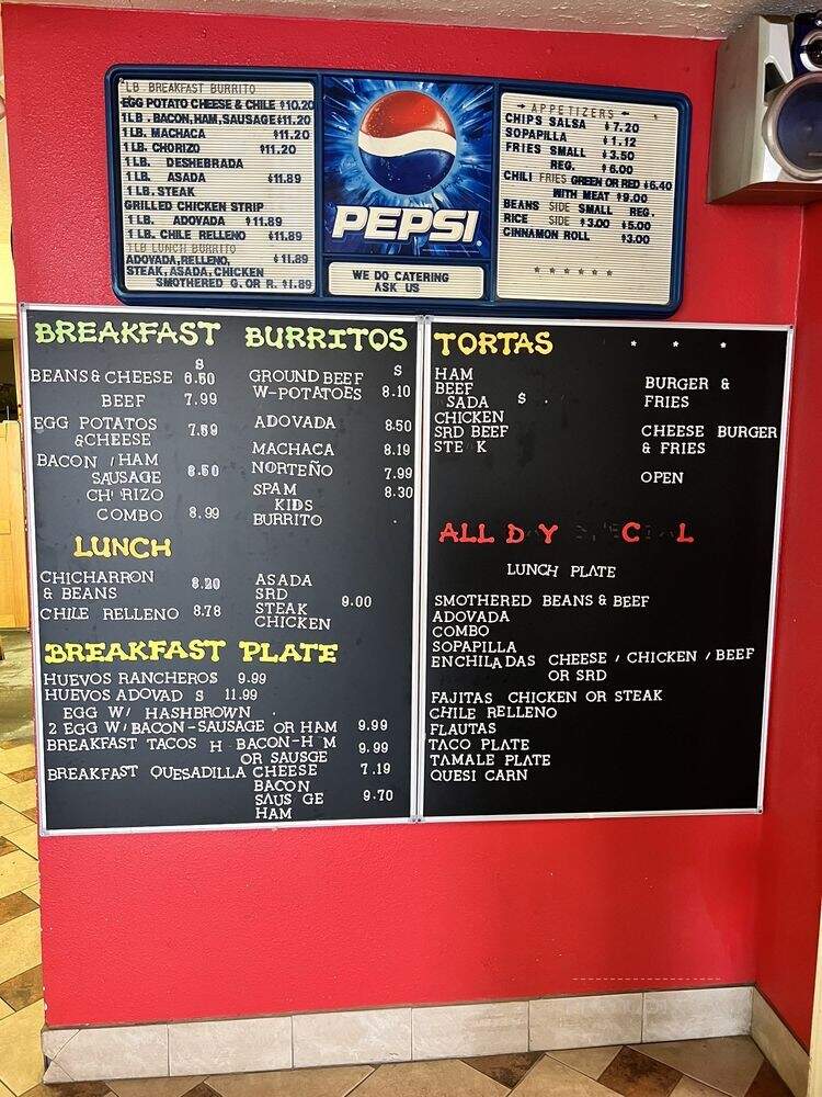 Burrito Grande - Kirtland, NM menu_pic