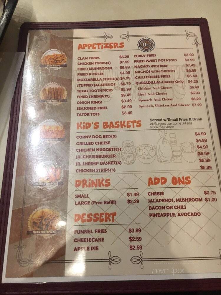 Burger Island - Rowlett, TX menu_pic